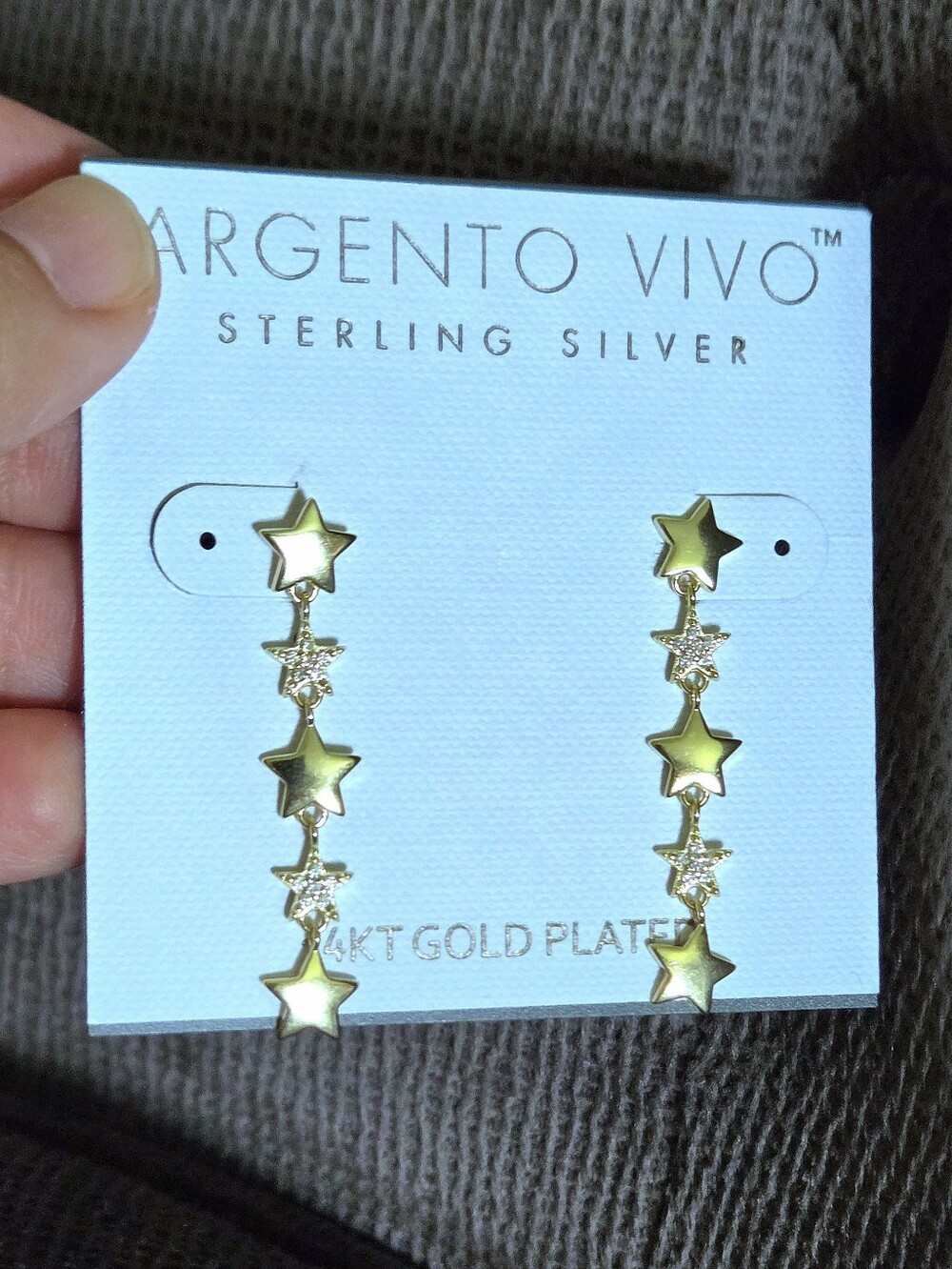 Argento Vivo Cascading⛲ Stars⭐ Earrings - Picture 15 of 15